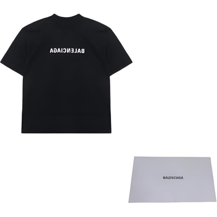 Balenciaga Футболка SS22 Свободный крой Унисекс Черный 612966TNVR21070