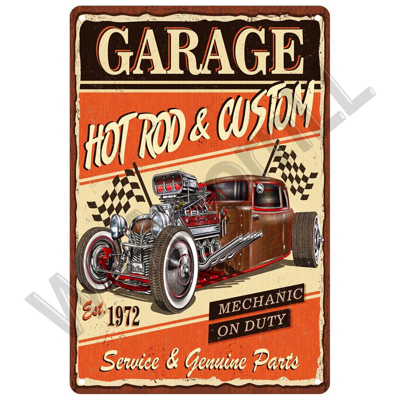 Винтажная жестяная табличка Металлический постер Ретро Автозапчасти Металлическая табличка Для гаража Мастерской Вывеска Автозапчасти Домашний Настенный Декор Декоративная тарелка