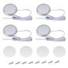SinLoon LED Cabinet Disc Lighting 12V Linkable LED Disc Встраиваемый или накладной, подходит для нижнего декора, 4 шт., круглый светильник, лампа, установка,