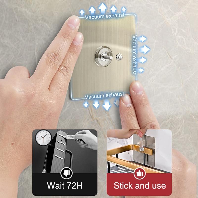 Полка для ванной комнаты без дырокола, полки для шампуня, душа, стеллаж для хранения, кухонный держатель, туалетный кухонный органайзер, набор аксессуаров для ванной комнаты