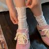 Solid Color Hollow Out Socks Mesh Harajuku Socks Cute Women's Sock