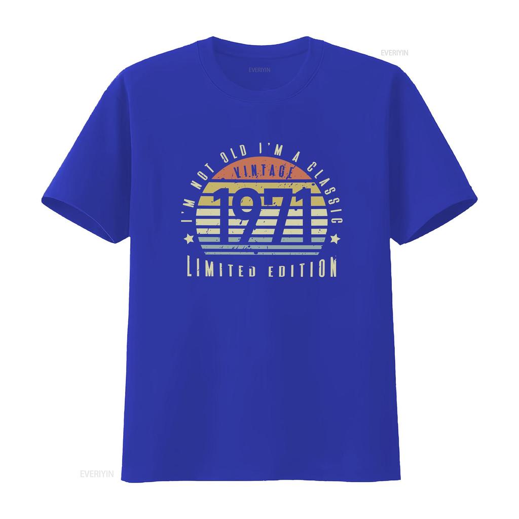 Im Not Old Im A Classic T Shirt 53rd Birthday For Men 1971 Women vintage Washed Casual Breathable streetwear