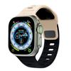 Спортивный ремешок для Apple Watch Ultra 9 8 7 6 SE 5, мягкий силиконовый легкий браслет-ремешок для iWatch 38 мм, 40 мм, 42 мм, 44 мм, 45 мм, 49 мм