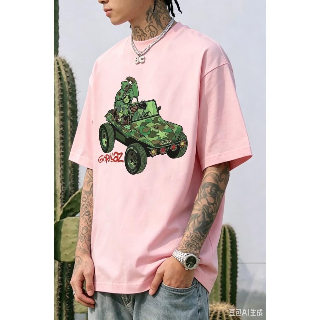 Gorillaz T-Shirt Men Women Streetwear Oversized Y2k Short Sleeves Harajuku Hip Hop Casual Loose Comfortable Tee Shirt Female Male Clothing