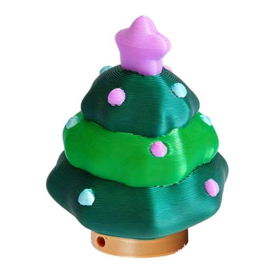 Подарочки для вечеринки, Брелок-кликер Christmas Tree Fidget Clicker, 3D-печатная фигурка в форме елки, Снятие стресса, Наполнитель для рождественских чулок, Игрушка для детей, Сенсорная фигурка