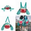 Hatsune Itabag Miku Red Big Mouth Soft Plush Backpack Shoulder Headphone Bag