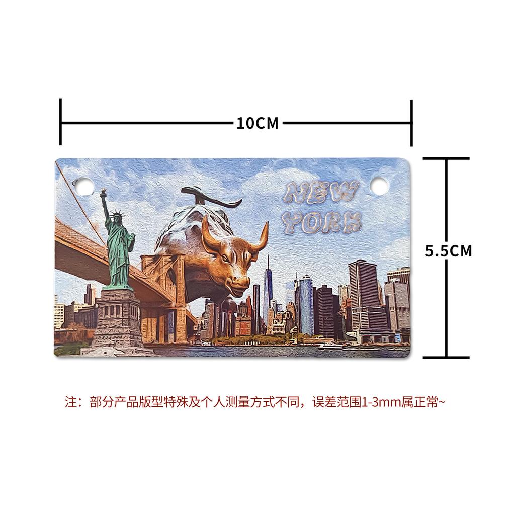 World Travel Souvenir Fridge Magnets, Metal Craft Refrigerator Magnet, Home Decor, Trip Collectible