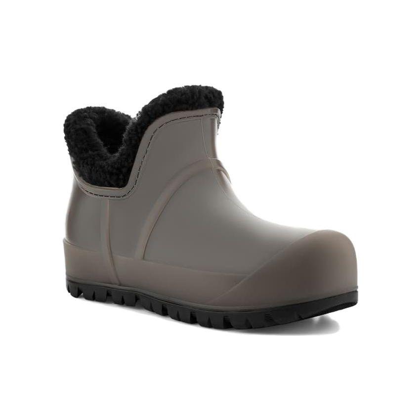 UGG Короткие женские сапоги с круглым носком, серые 1132070-BLK