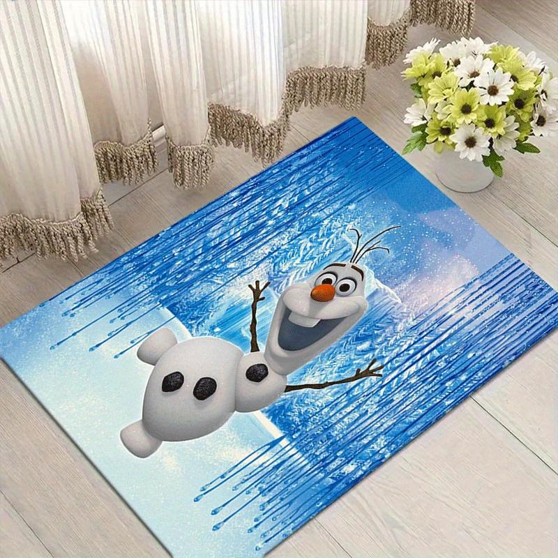 1pc Frozen Pattern Area Rug Soft Flannel Floor Mat for Living Room,Office,Bedroom and Carpet,Sofa Coffee Table Floor Mat