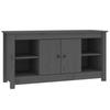 TV Stand Gray 103 x 36.5 x 52 cm Solid Pine Wood