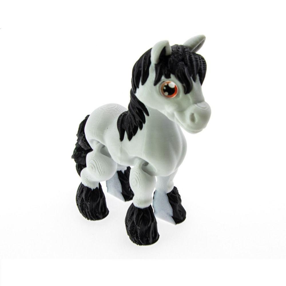 Лазерная 3D-печать Дицератопс Лошадь Цельное литье 3D Шарнирные игрушки-лошадки 3D Арт Детский подарок