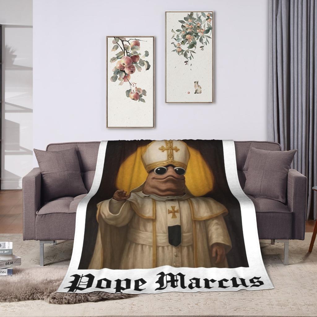 Marcus The Worm Robert Meme Blankets Coral Fleece Plush Spring/Autumn Portable Warm Throw Blanket for Bedding Bedroom Rug Piece