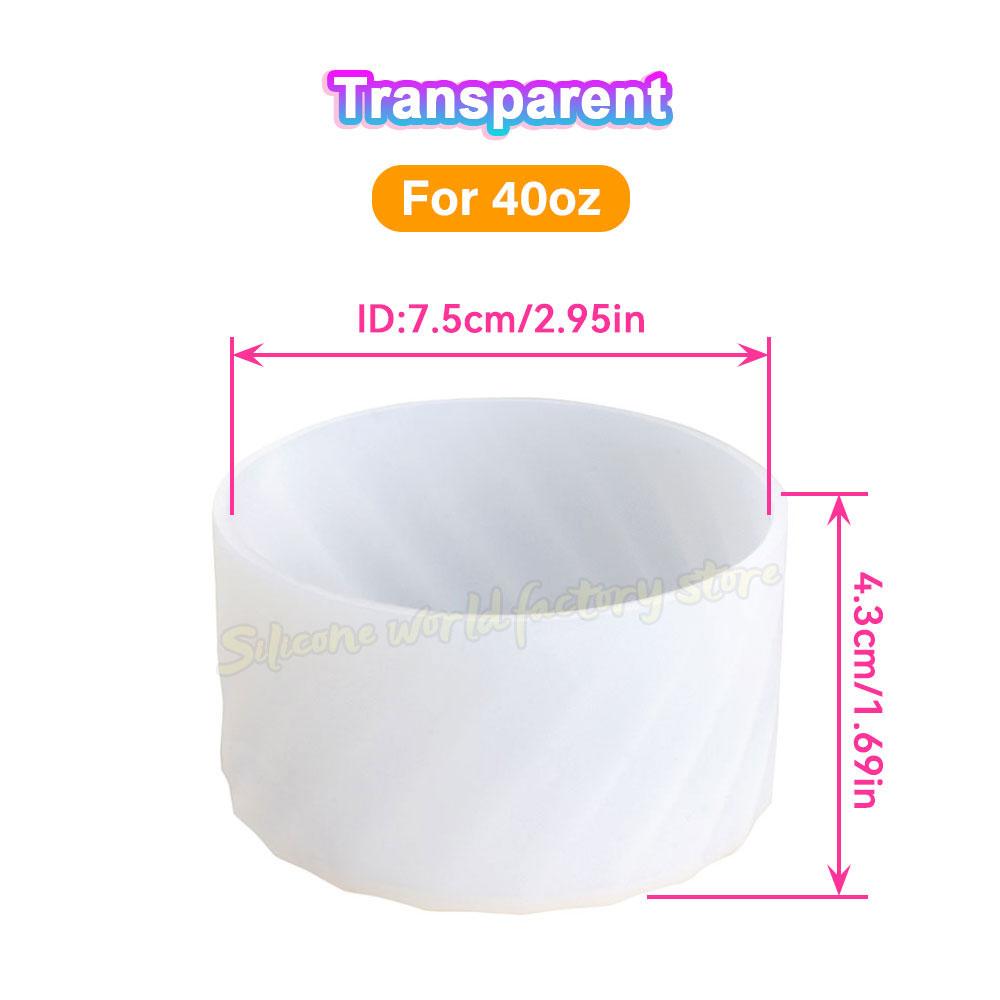 Силиконовый чехол на дно чашки SW 40 унций/30 унций для тамблера Stanley Adventure Quencher, для бутылки для воды IceFlow с откидной соломинкой, рукав 7,5/7 см