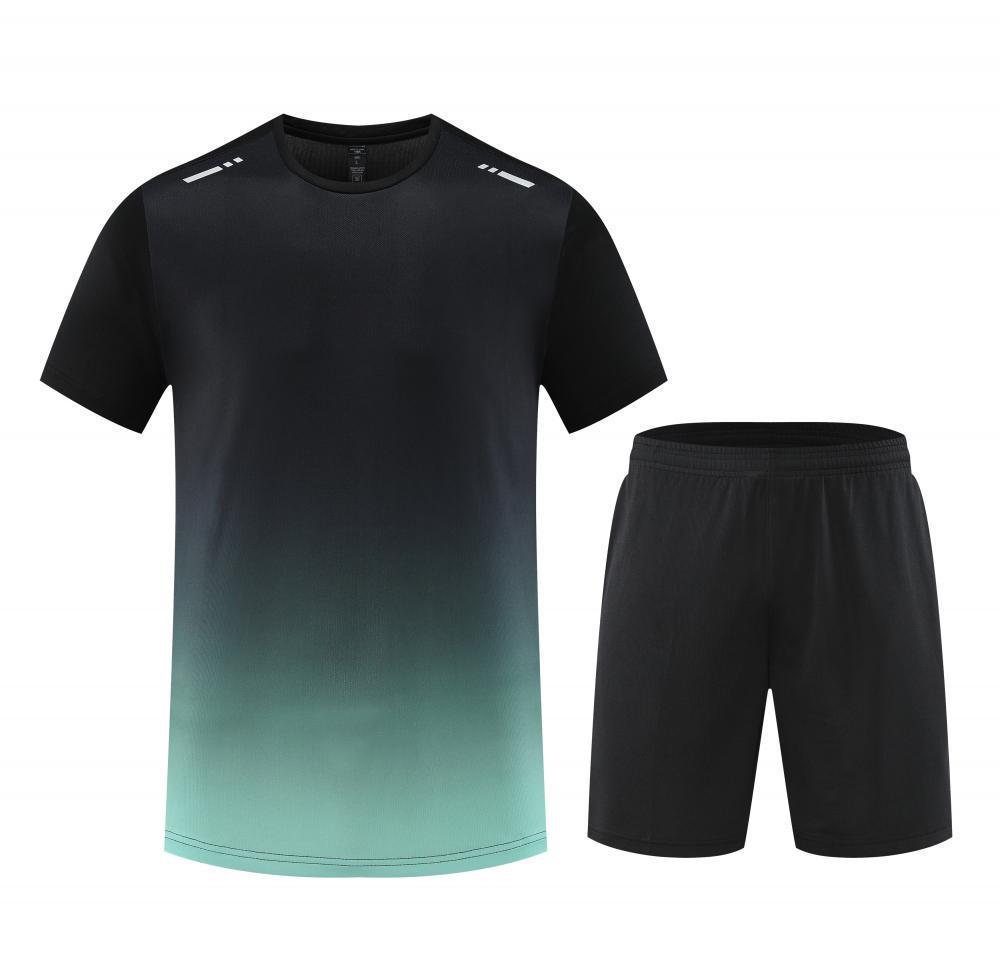 Унисекс Летний Спортивный Повседневный Комплект - Ледяной Шелк, Быстросохнущий, Дышащий, Ткань 150 г