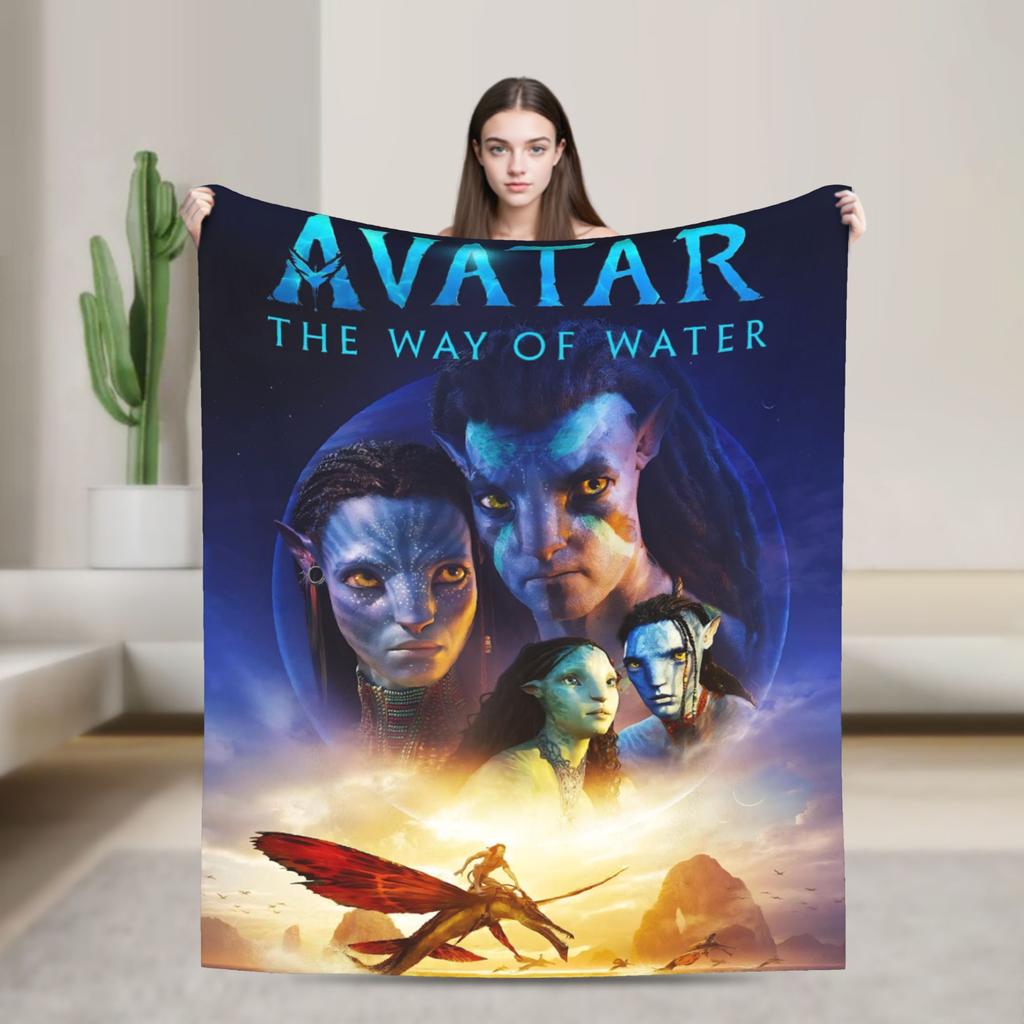 Films Avatar Blanket Soft Warm Print Plush Throw Blanket For Boy Girl Outdoor Flannel Bedspread Bed Cover