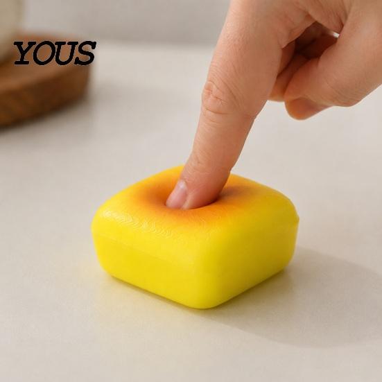 Сенсорная игрушка для взрослых, медленно поднимающаяся, сжимаемая игрушка-хлеб, реалистичная форма круглого тоста, фиджет, милое украшение для стола, снятие тревоги, мягкая пенополиуретановая пена