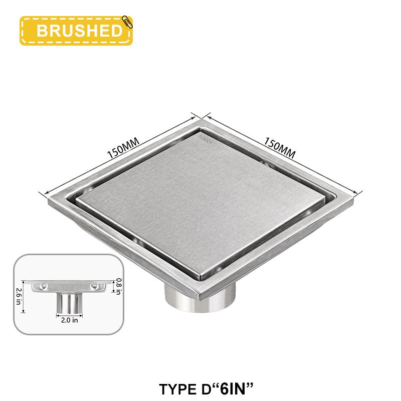 Квадратный невидимый слив из нержавеющей стали для пола, дезодорирующий фильтр для мусора, слив для душа, слив для пола, фильтр для воды, аксессуары для ванной комнаты