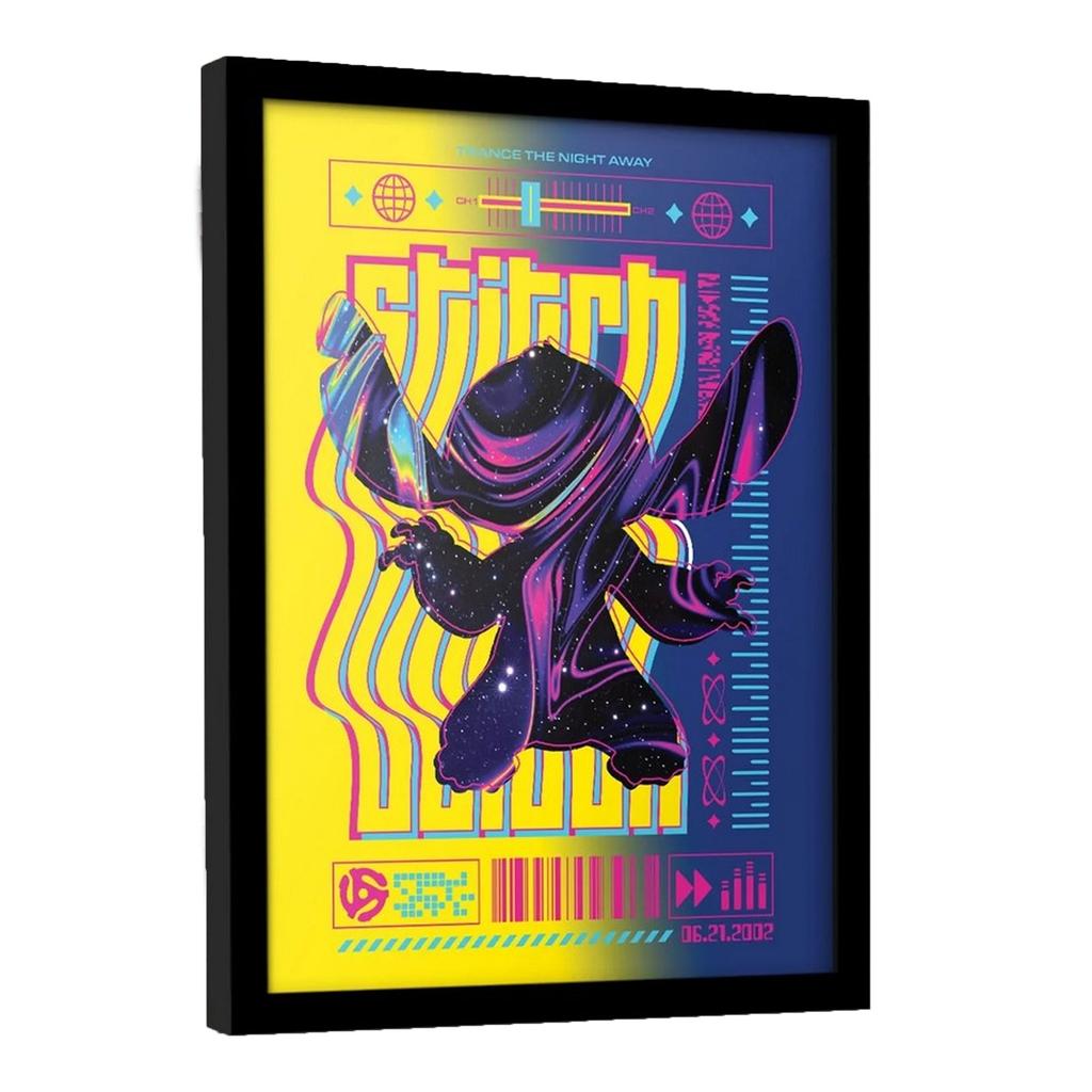 Lilo & Stitch Techno 1 Framed Poster