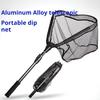 Рыболовный сачок из алюминиевого сплава с телескопической ручкой, портативный складной треугольный каркас, рыболовные принадлежности для ловли карпа