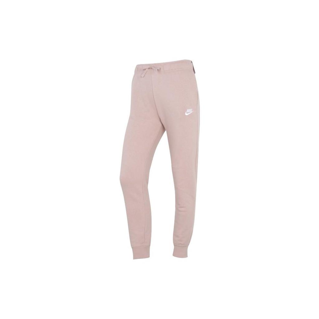 Nike Logo Print Solid Color Jogger Pants Women Bottoms Pink DQ5192-601