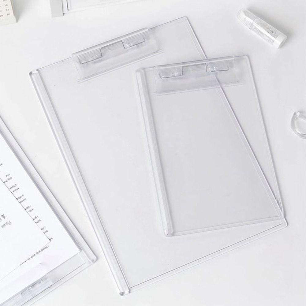 Durable Memo Clipboard Transparent Paper Organizer Portable File Folder Drawing