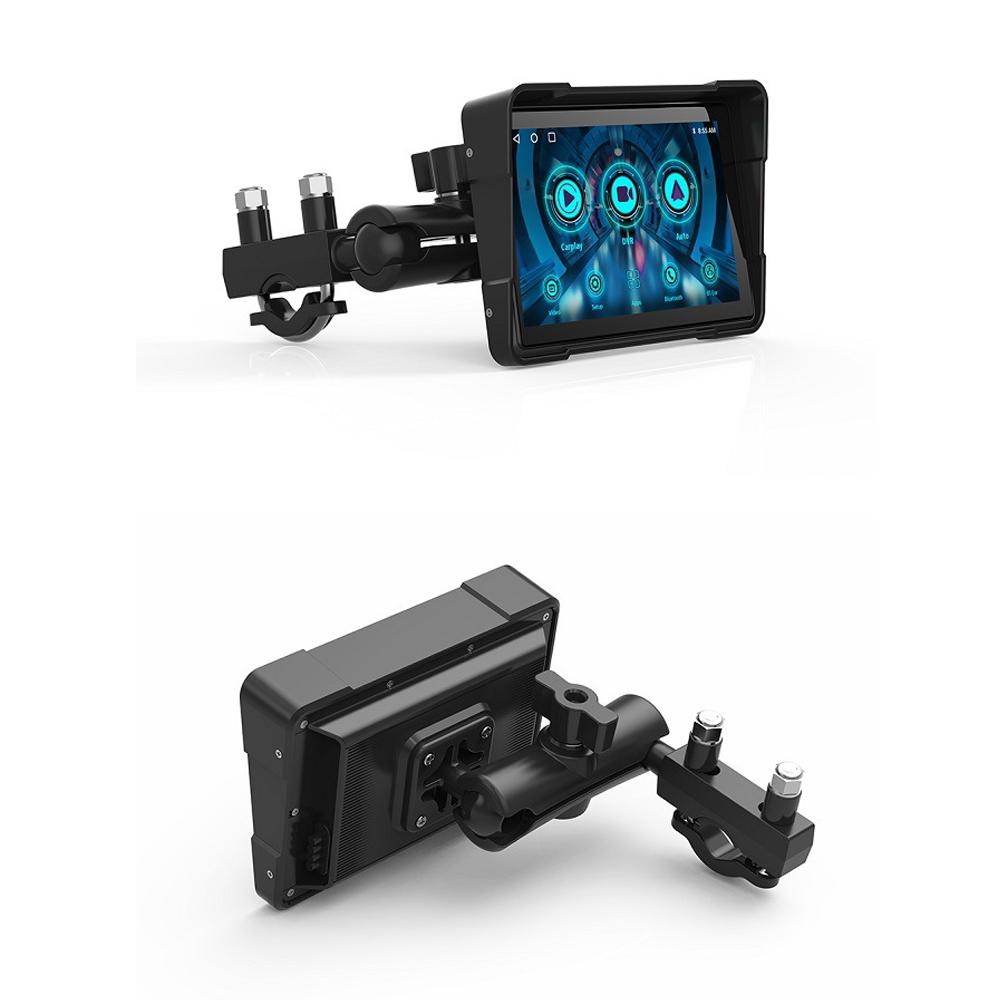 5-дюймовый IPS-экран для мотоциклетной навигации (Сенсорный экран), GPS-навигация, 2024, Carplay, Android auto, водонепроницаемость IP67, двойной Bluetooth