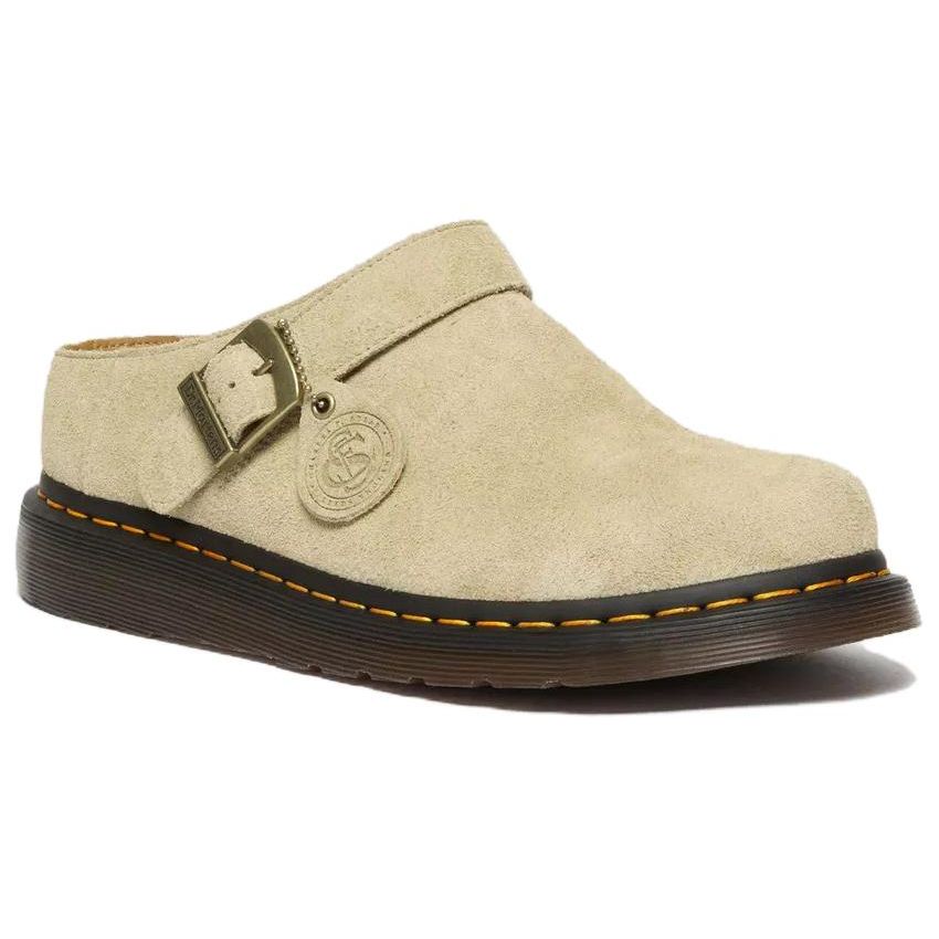 Доктор. Martens Isham Desert Oasis Suede Mule Parchment Beige Unisex Sneakers Cream 31734292