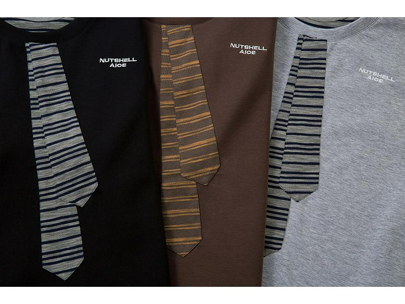 Men's Casual Short Sleeve Color Block Crew Neck T-Shirt with Embroidered Tie Design