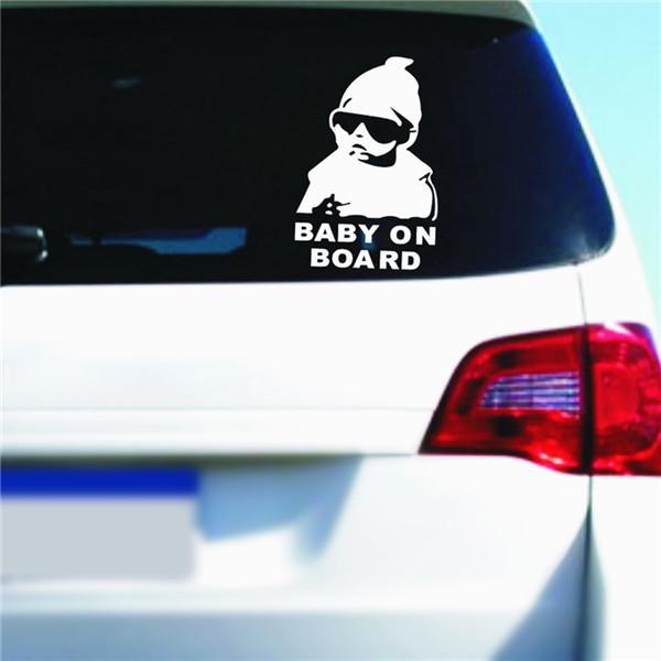 14x9 см BABY ON BOARD крутые задние светоотражающие солнцезащитные очки для детей, автомобильные наклейки, предупреждающие наклейки