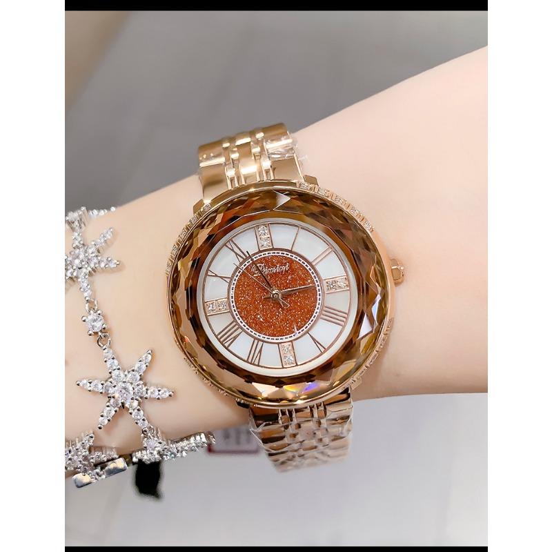 Женские часы со стальным ремешком, модная серия, китайский подарок на День святого Валентина, водонепроницаемые, легкие, роскошные женские кварцевые часы для женщин