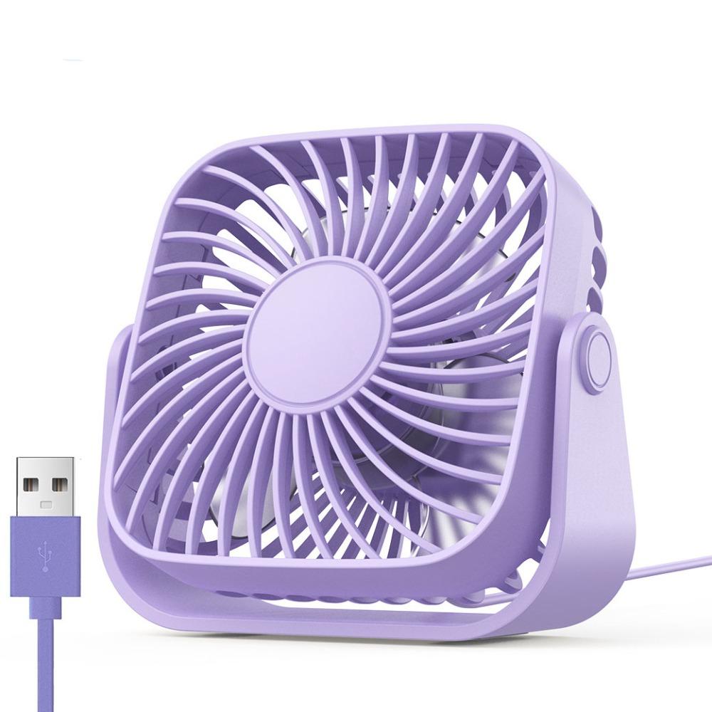 3 Speed Electronic Fan 360° Rotating Small Standing Fans Student Fan Desk Fan  School