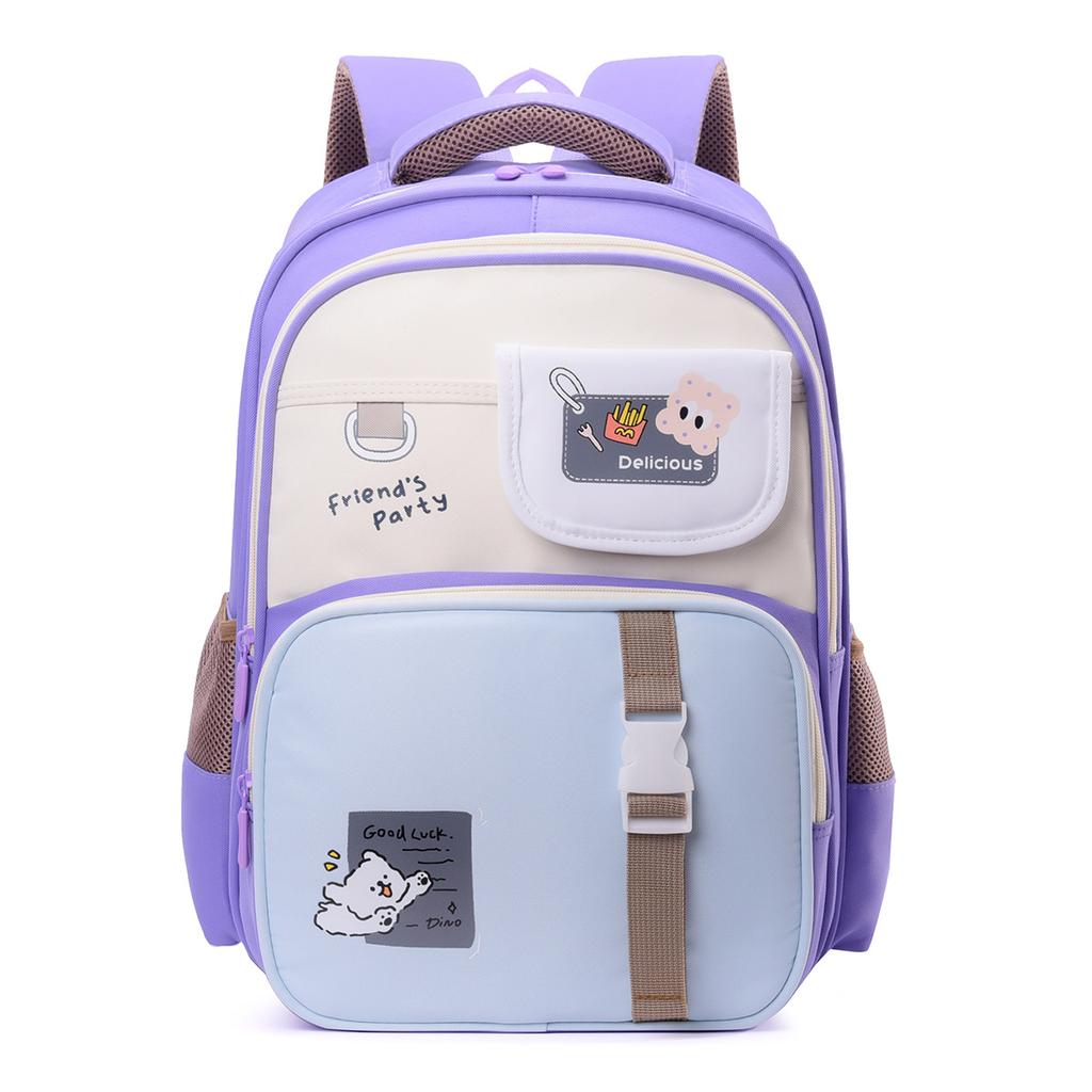 Ранец для начальной школы, легкий рюкзак с защитой позвоночника для снижения нагрузки, детский школьный рюкзак большой вместимости с несколькими отделениями