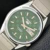 JAPAN VINTAGE SEIKO 5 AUTOMATIC REFURBISHED MENS GREEN DIAL WATCH A440408-4 Sk-a440408