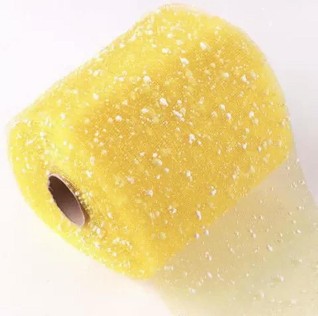 Пряжа в сетку «Снежный горошек» шириной 15 см для упаковки букетов роз и свадебного декора