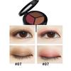 Tri-color Matte Shimmer Glitter Eye Shadow Palette Earth Color with Mirror with Brush Long-lasting Women Makeup Tools