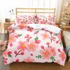 Plum Flower Duvet Cover Collection Red Flower Pattern Bedding Collection For Girls Women Polyester Comforter Cover Quilt Cover King Full Size