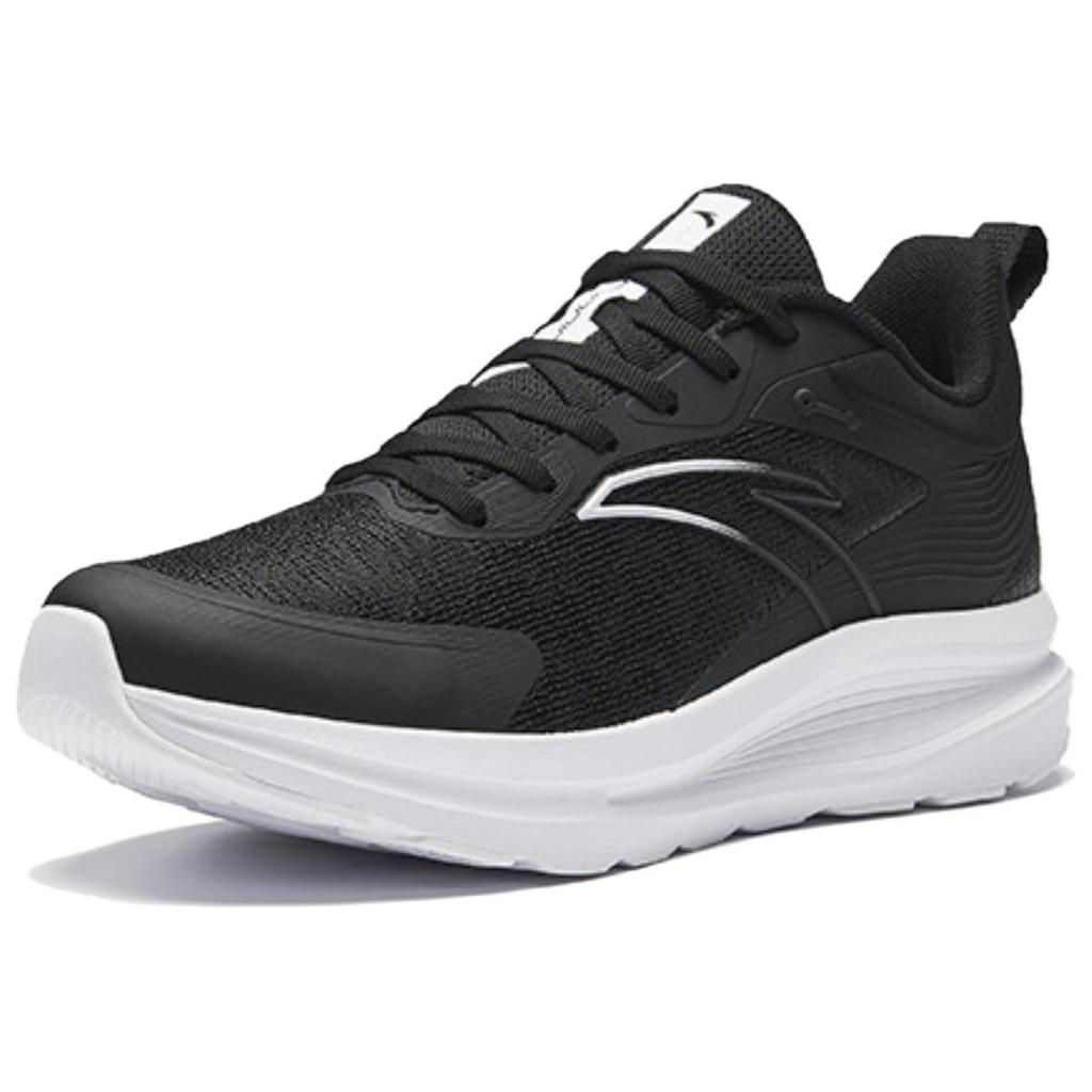 Anta Cloudway Mesh Comfortable Shock Absorption Rebound Low Top Running Shoes Men Sneakers Black 112355510-3