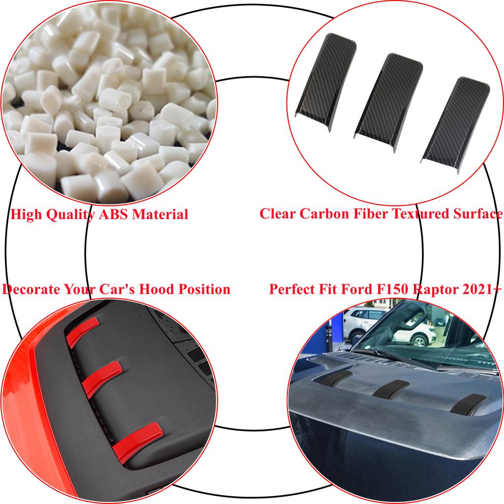 Наклейки на крышку капота автомобиля, декоративная рамка для Ford F150 Raptor 2022 2023, аксессуары для внешнего стайлинга автомобиля