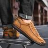 Мужская обувь для отдыха на природе Модная кожаная повседневная обувь Нескользящие кроссовки Удобная мужская обувь для ходьбы на плоской подошве Zapatos Hombre
