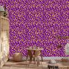 Purple Animal Skin Wallpaper Purple and Gold 50x1000