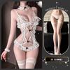 Erotic underwear pure desire onesie female sexy lace in stock pajamas open crotch perspective uniform suit