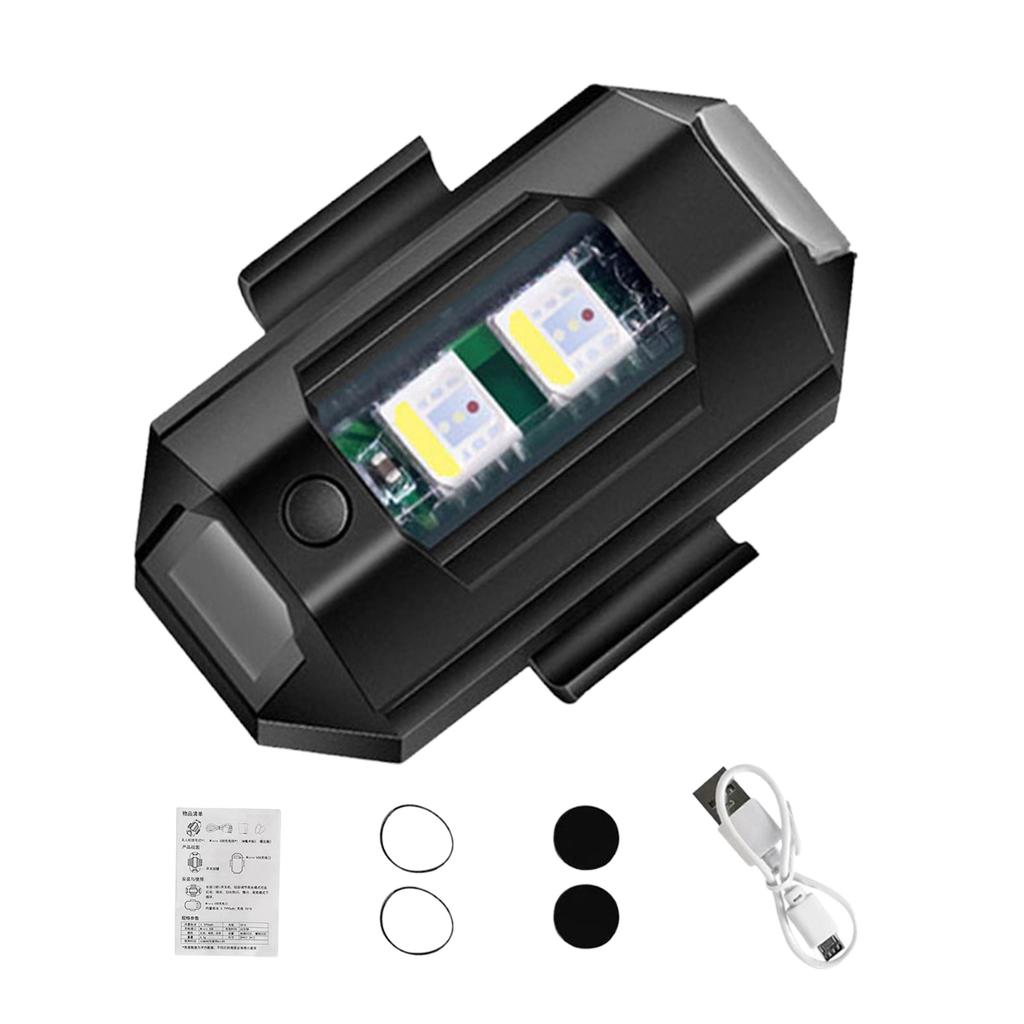 Стробоскопы для дронов, освещение для предотвращения столкновений, перезаряжаемые, для ночной безопасности, легкий, с длительным сроком службы батареи, светодиодный светильник RGB для дронов