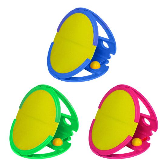 Игра в карманный ловец с ракеткой и 2 мячами. Игра в бросание и ловлю мяча. Веселье на свежем воздухе. Игра в бросание и ловлю мяча для пляжа и бассейна.