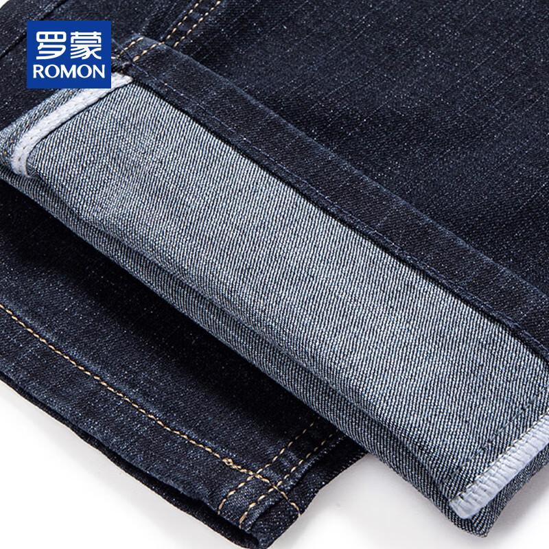 ROMON Мужские прямые джинсы свободного кроя в стиле business casual