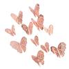 Topper Gold 3D Baking Dessert Decor For Wedding Party Happy Birthday Cake 12Pcs Artificial Butterfly Butterflies Cupcake Toppers