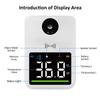 Wall Mounted Non-contact IR Thermometer with Multi-Language Voice Broadcast  Celsius /  Fahrenheit  Auto Measuring