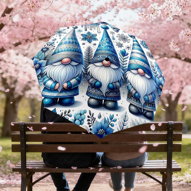 1PC dwarfs Umbrella-8-Rib Reinforced Portable Folding Travel Suitable for All Seasons Outdoor Daily Use-H0403