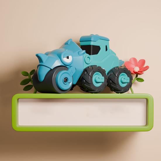 Kids Dinosaur Car Toy Press Go Inertial Drive Pull Back Children Dino Construction Vehicle Educational Truck Toy Toddlers Boys Girls Gift Party Favors