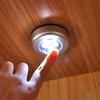 Battery Powered Wireless Night Light Stick Tap Touch Push Security Closet Cabinet Kitchen Wall Lamp