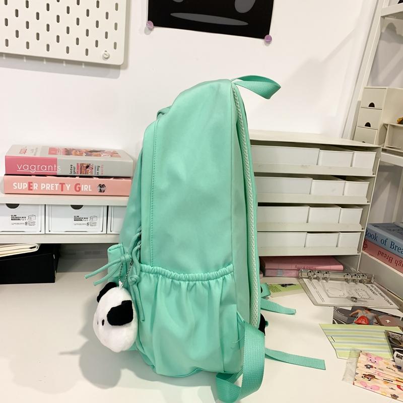 Женский рюкзак большой вместимости, однотонный, студенческий рюкзак, мужской школьный рюкзак